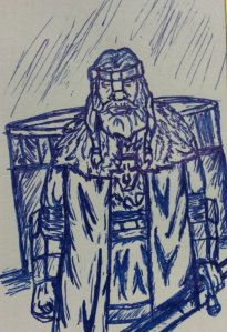 Statue of Thane Ordumair (The Bear) II from Quest of Fire: The Gathering Dark by Brett Armstrong.